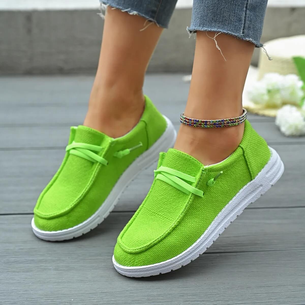 CanvasLume – Lätta Canvas Sneakers för Dam med Mjuk Sula och Avslappnad Vardagsstil