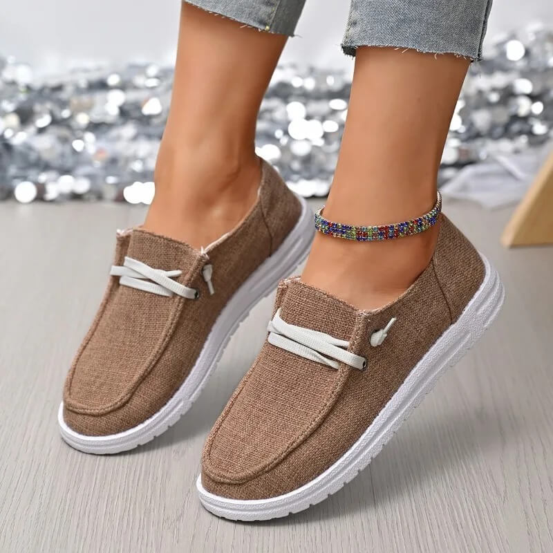 CanvasLume – Lätta Canvas Sneakers för Dam med Mjuk Sula och Avslappnad Vardagsstil
