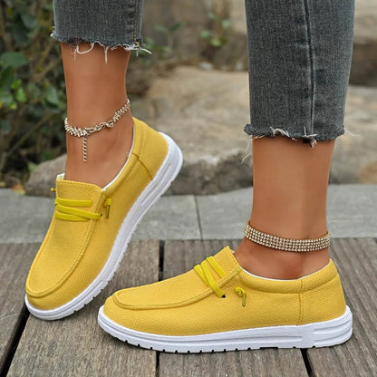 CanvasLume – Lätta Canvas Sneakers för Dam med Mjuk Sula och Avslappnad Vardagsstil