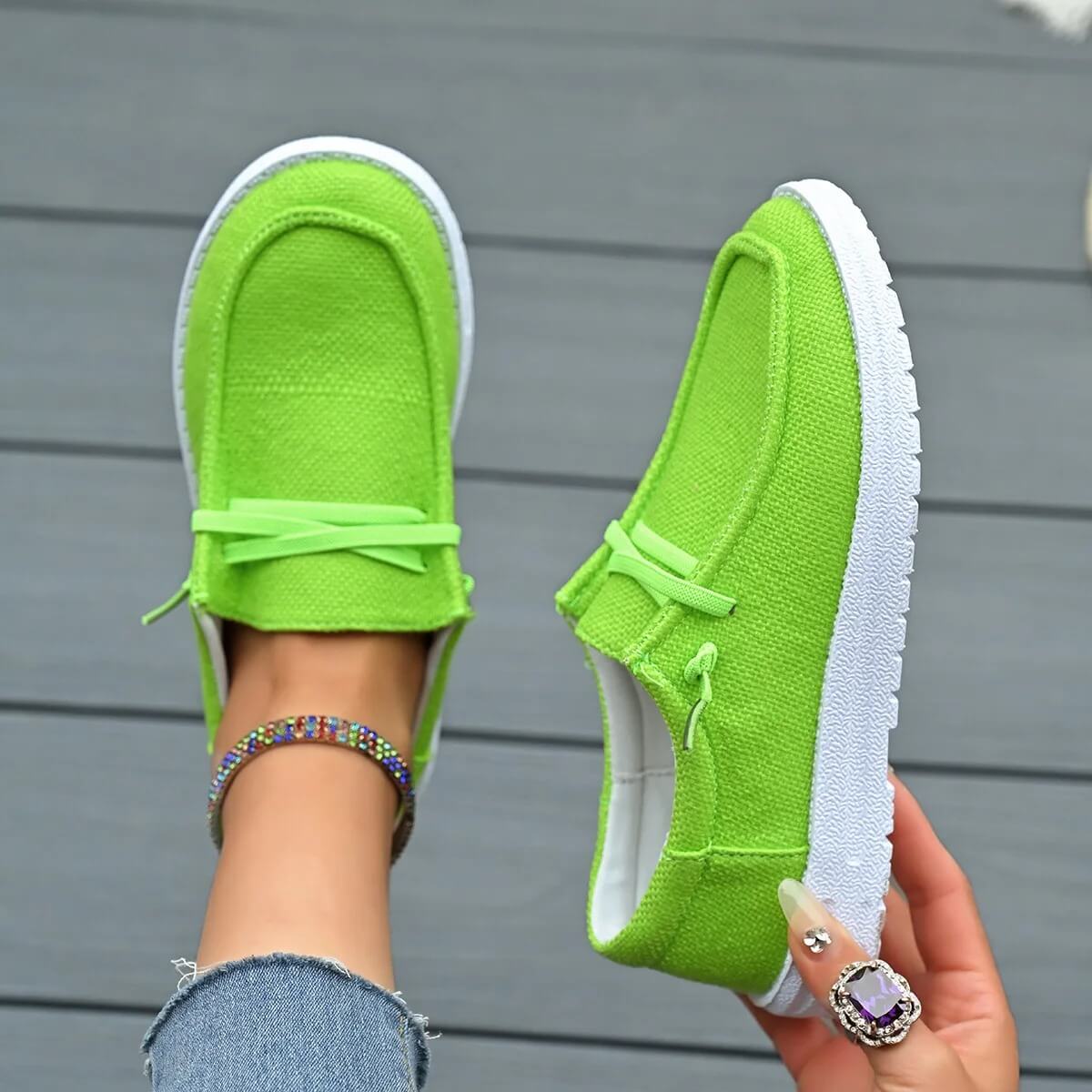 CanvasLume – Lätta Canvas Sneakers för Dam med Mjuk Sula och Avslappnad Vardagsstil