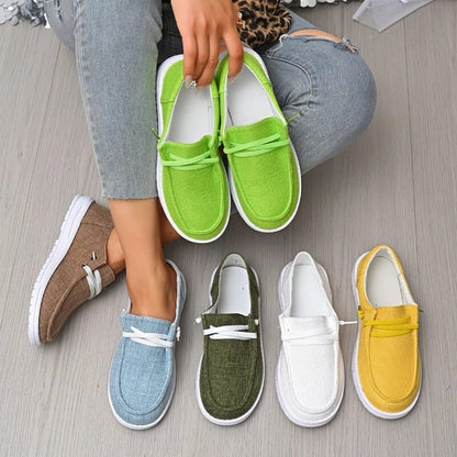CanvasLume – Lätta Canvas Sneakers för Dam med Mjuk Sula och Avslappnad Vardagsstil