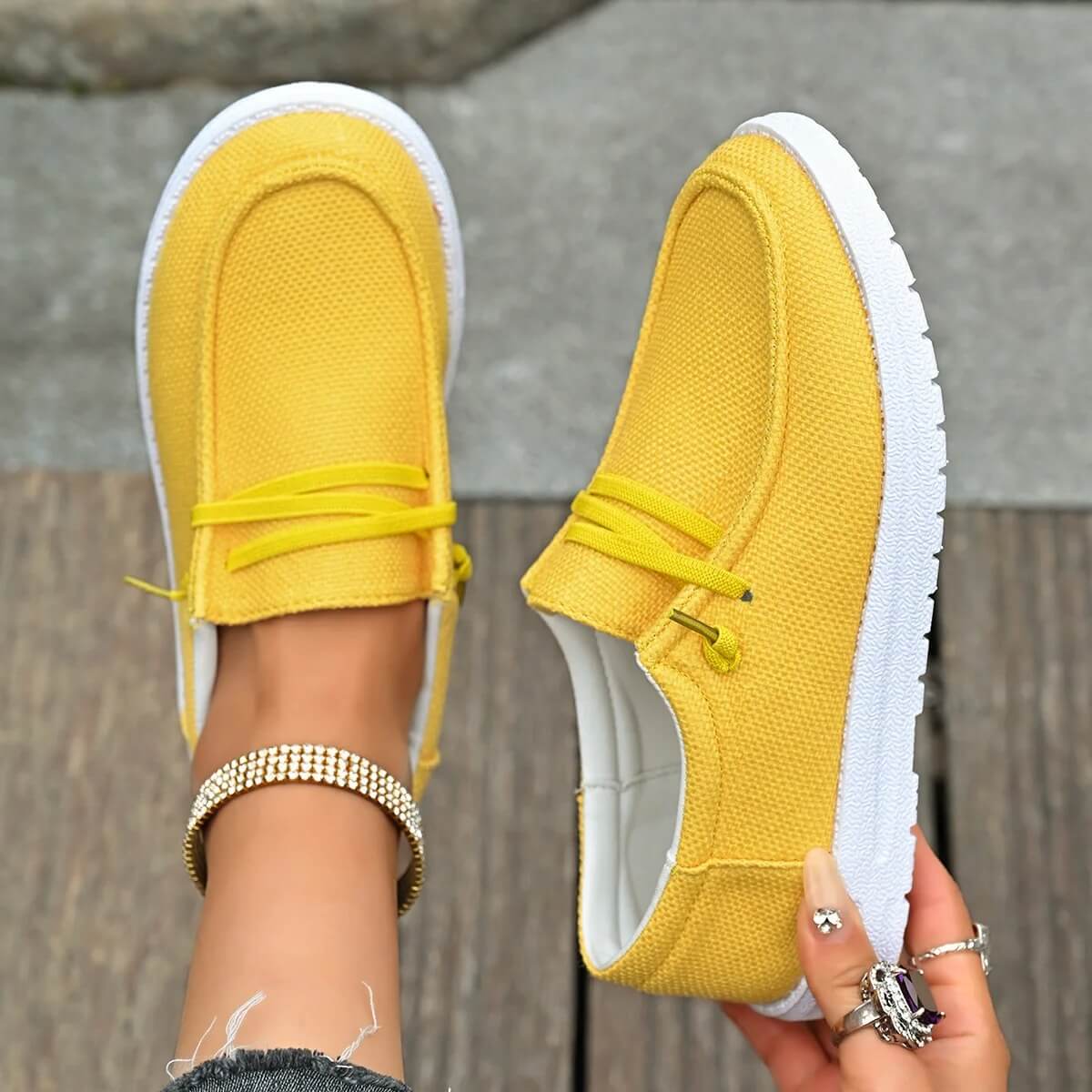 CanvasLume – Lätta Canvas Sneakers för Dam med Mjuk Sula och Avslappnad Vardagsstil
