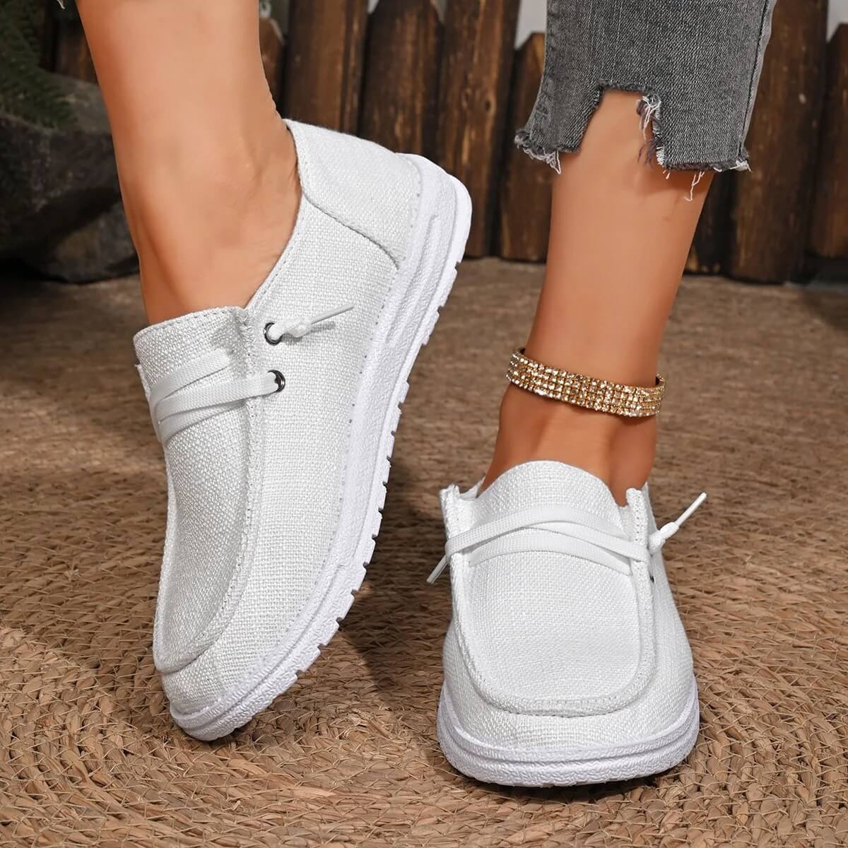 CanvasLume – Lätta Canvas Sneakers för Dam med Mjuk Sula och Avslappnad Vardagsstil